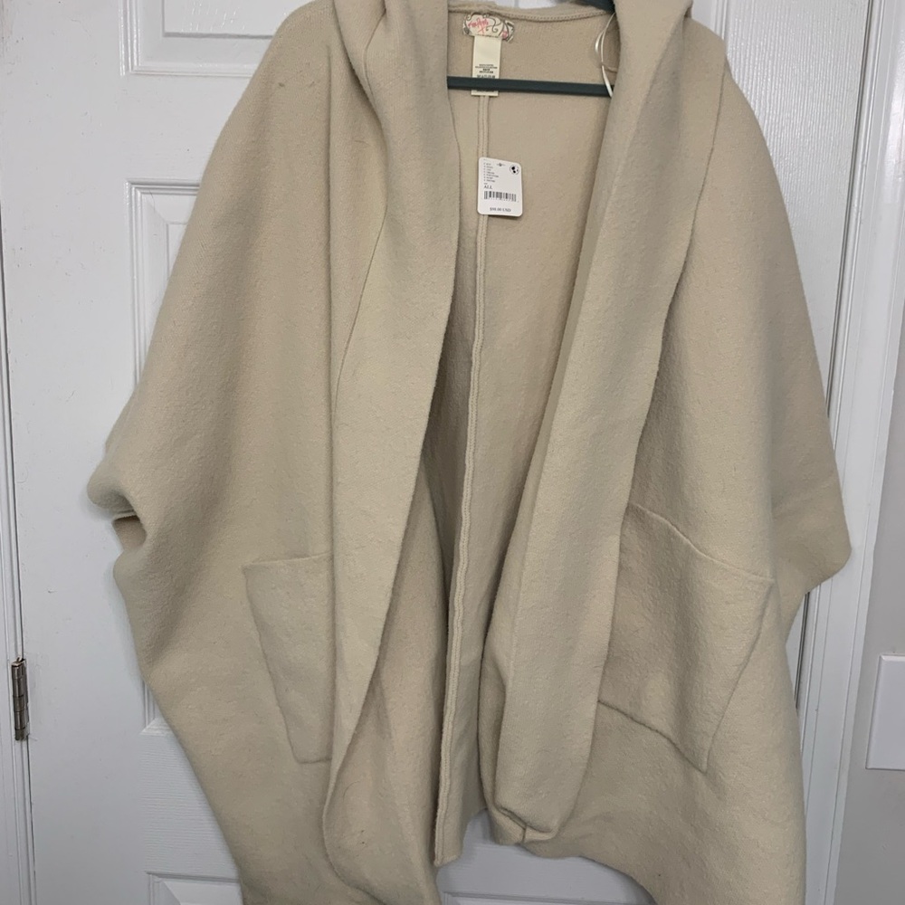 Cozy Cream Hooded Women's Jacket